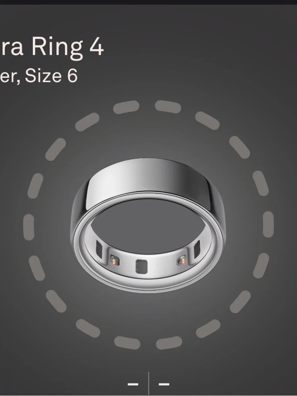Oura Gray USB-C Charging Dock with Silver Accent